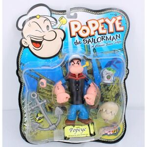 Popeye The Sailor Man Classic MEZCO Action Figure w/ Accessories New